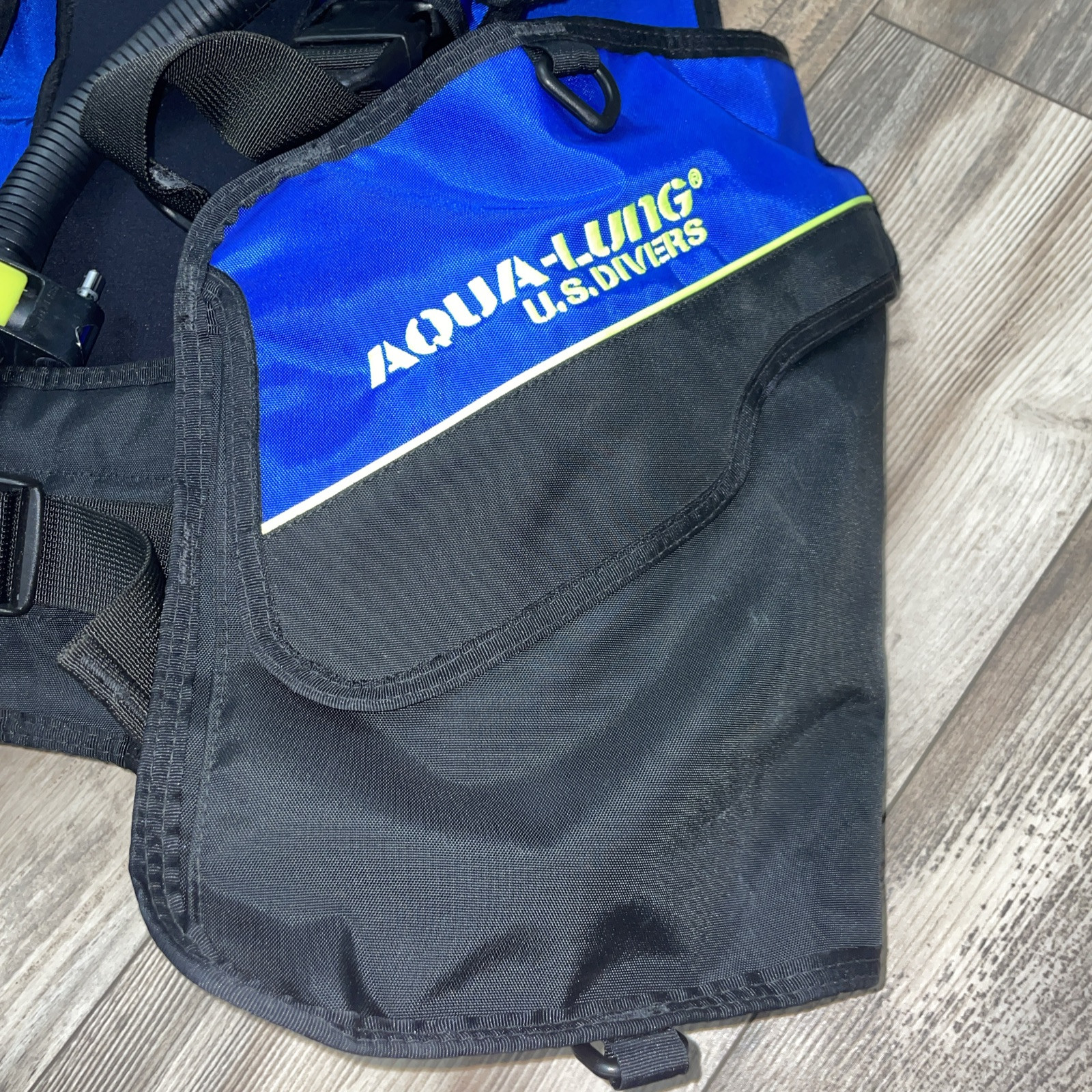US Divers Aqua Lung Cousteau Scuba Diving Blue Vest Size Small