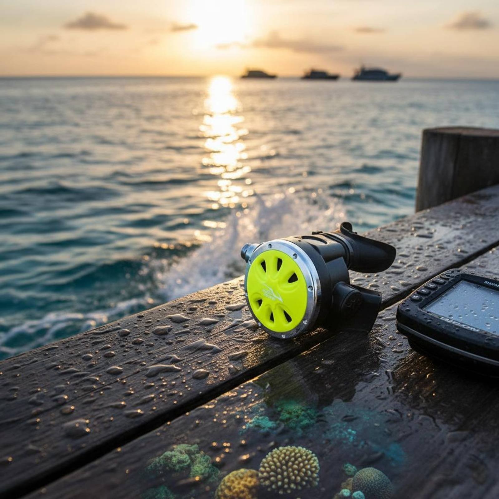 Non-Adjustable Breathing Stage Comfortable Fit Dive Gear High Visibility