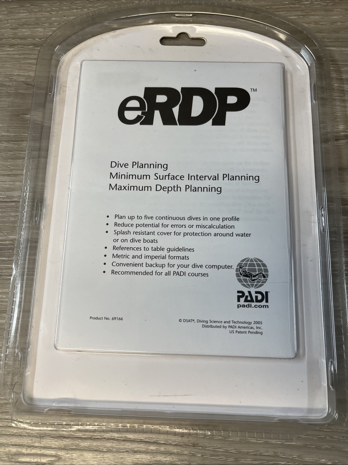 PADI eRDP Electronic Recreational Dive Planner 2005 New Sealed