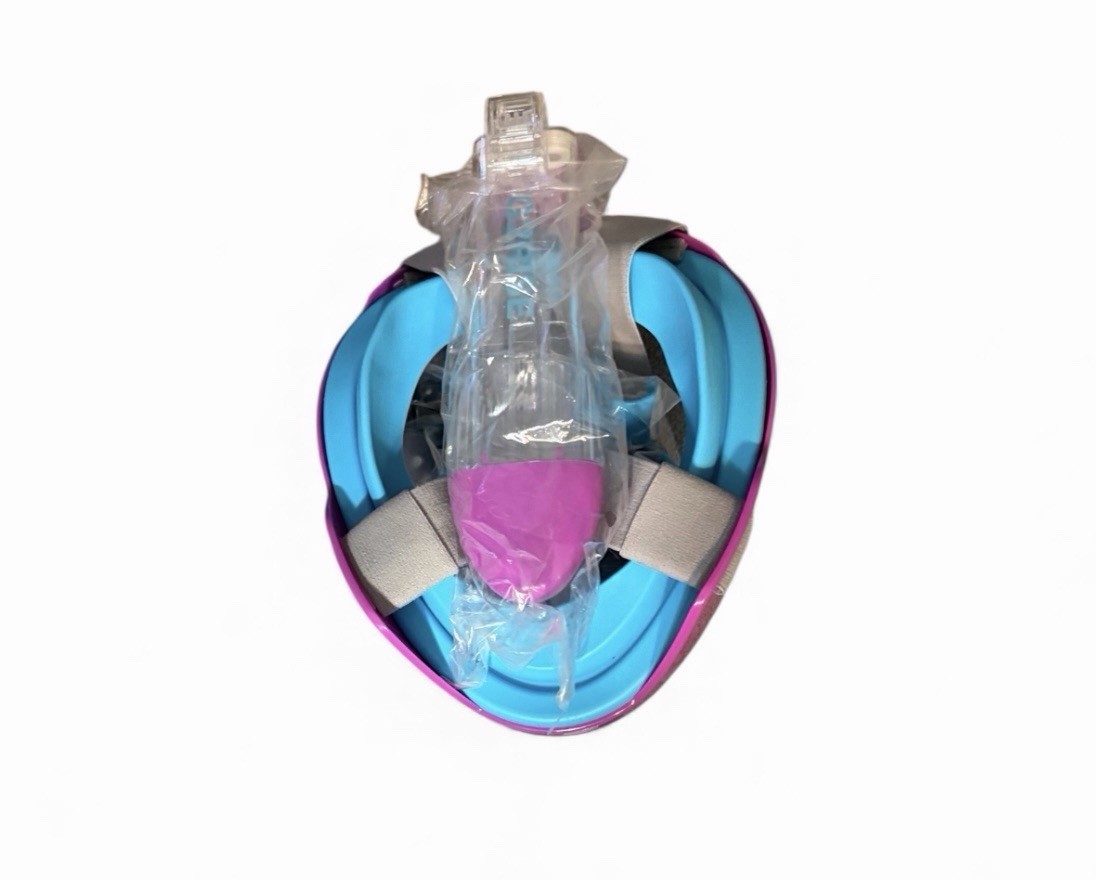 G2Rise SN01 Snorkeling Mask purple Blue Child’s XS with/Carrying Bag NWT