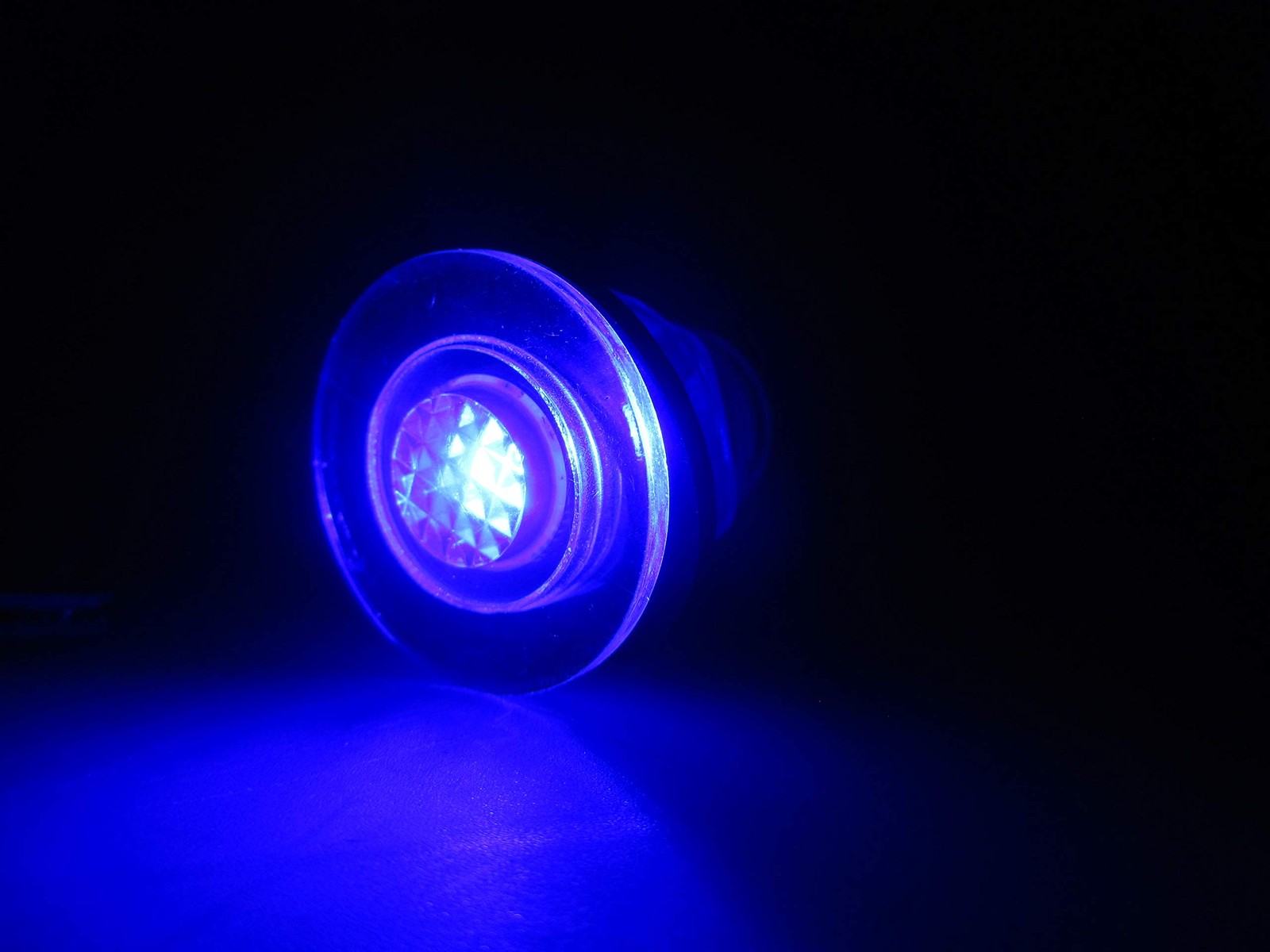 MARINE BOAT LED LIVEWELL ROUND BUTTON WHITE COURTESY LIGHT OEM White