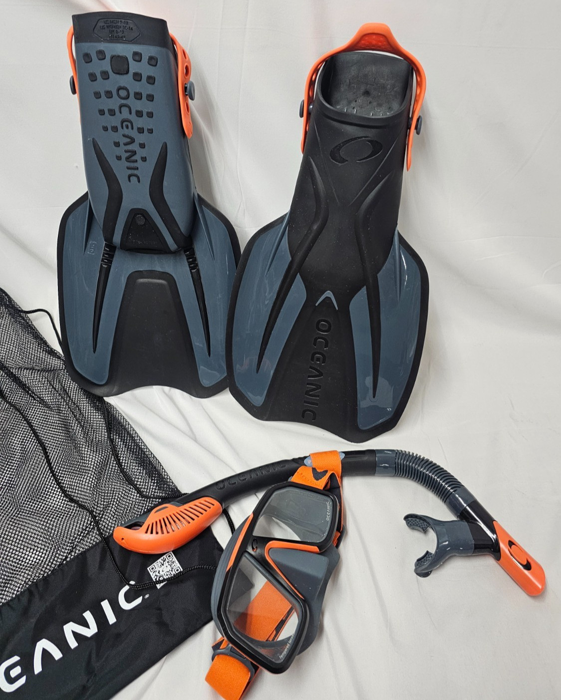 Oceanic Adult Snorkeling Set L/XL Men US(9-13) Women US(10-14)