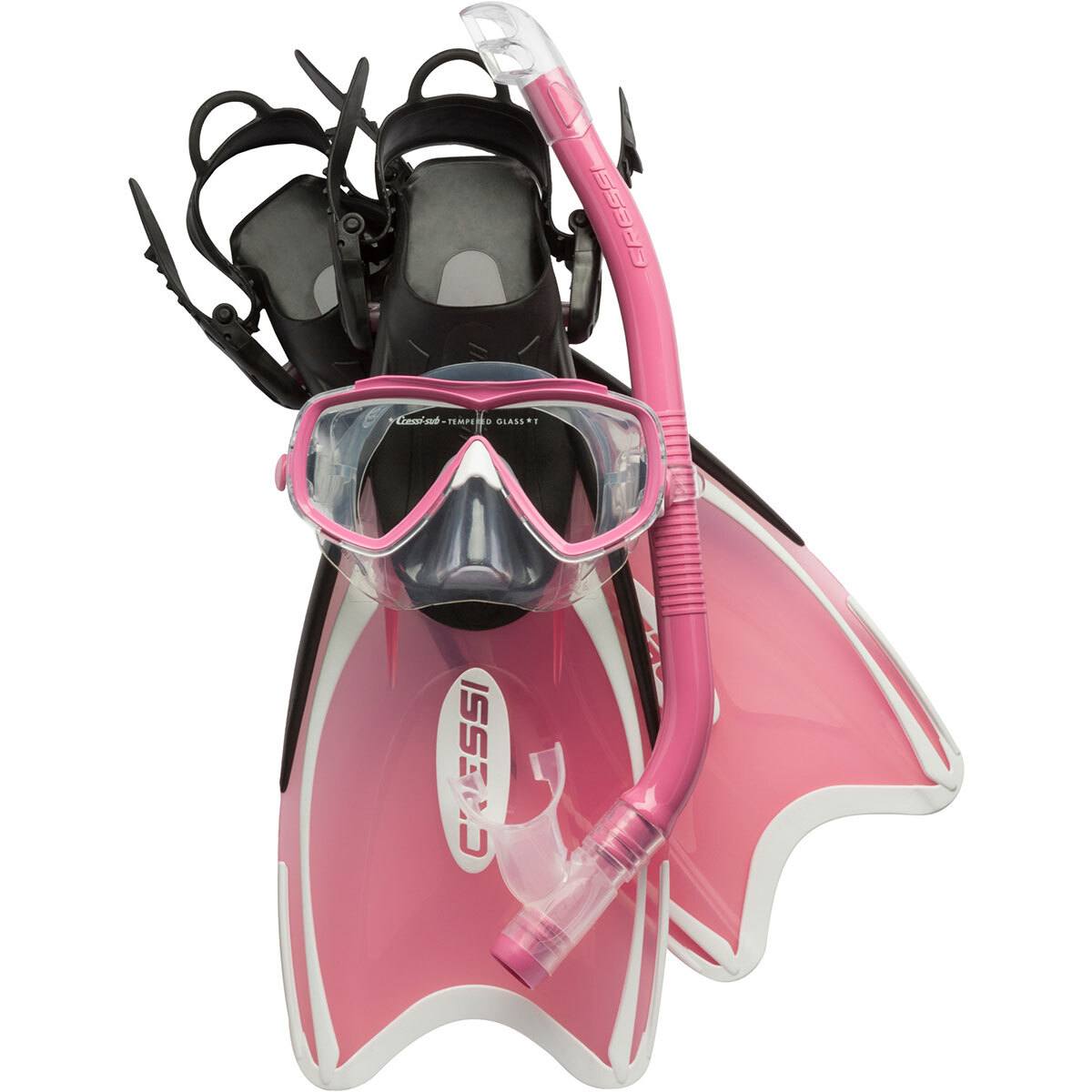 Used Cressi Mini Palau Set – Pink, Size: 29/32
