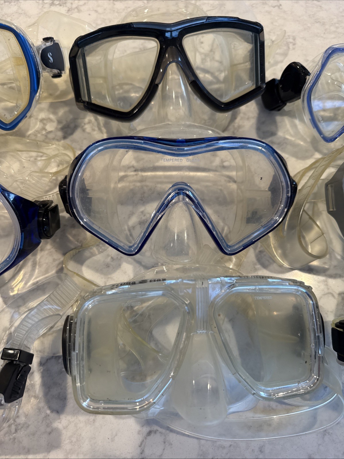 (UNBRANDED) SCUBA DIVING SNORKLING MASK BLACK