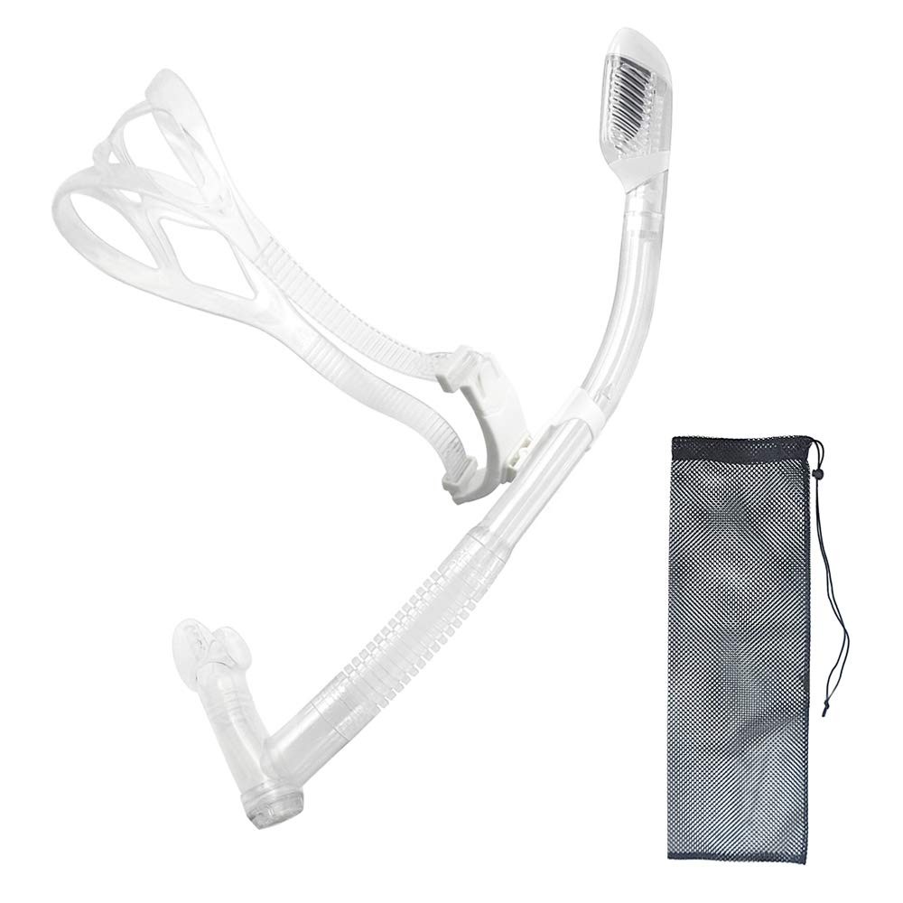 Uniswim Rotate Function Swim Snorkel for Training Swimming Front 45 cm, Clear