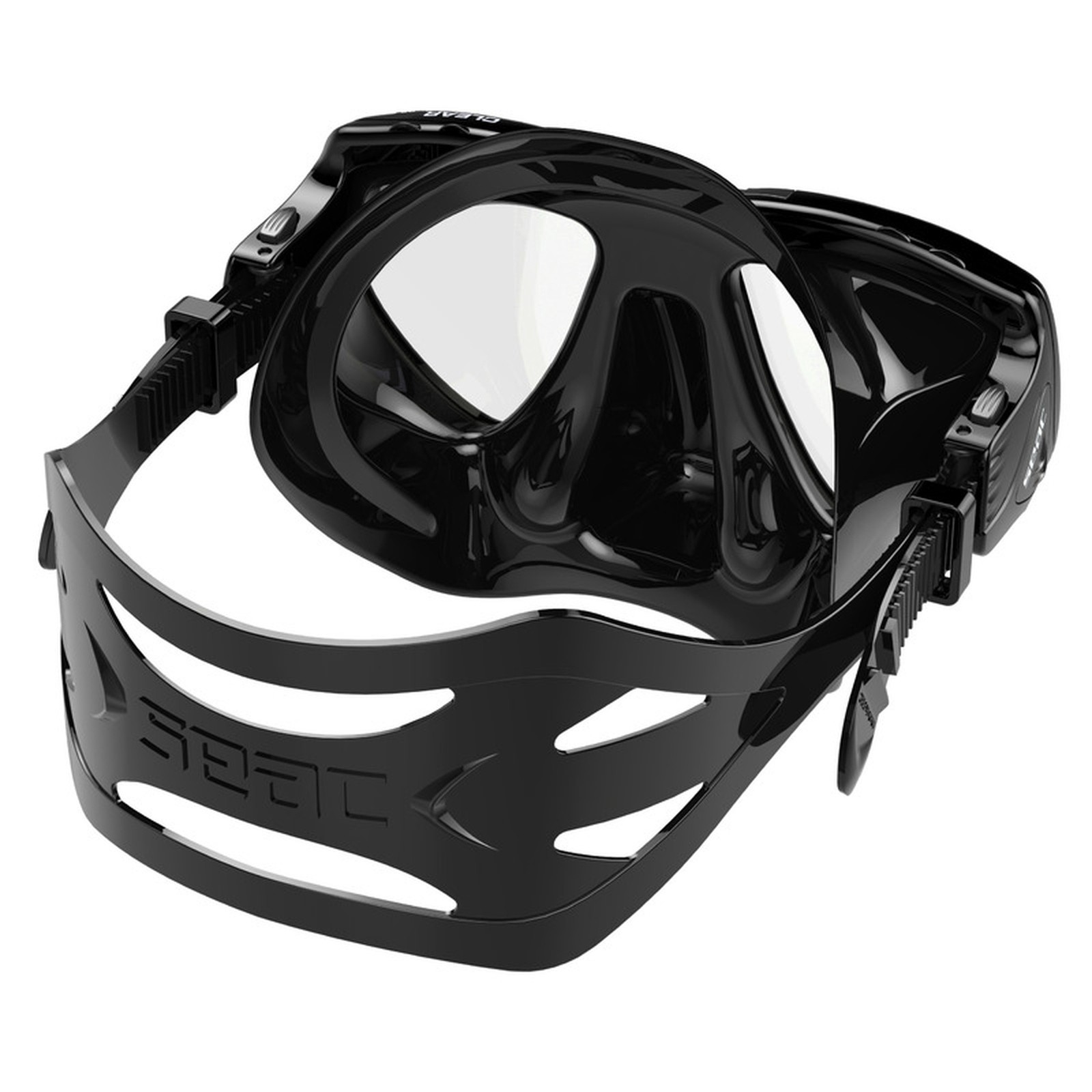 SEAC Clear Antifog Black Diving Mask (0750090003520A)