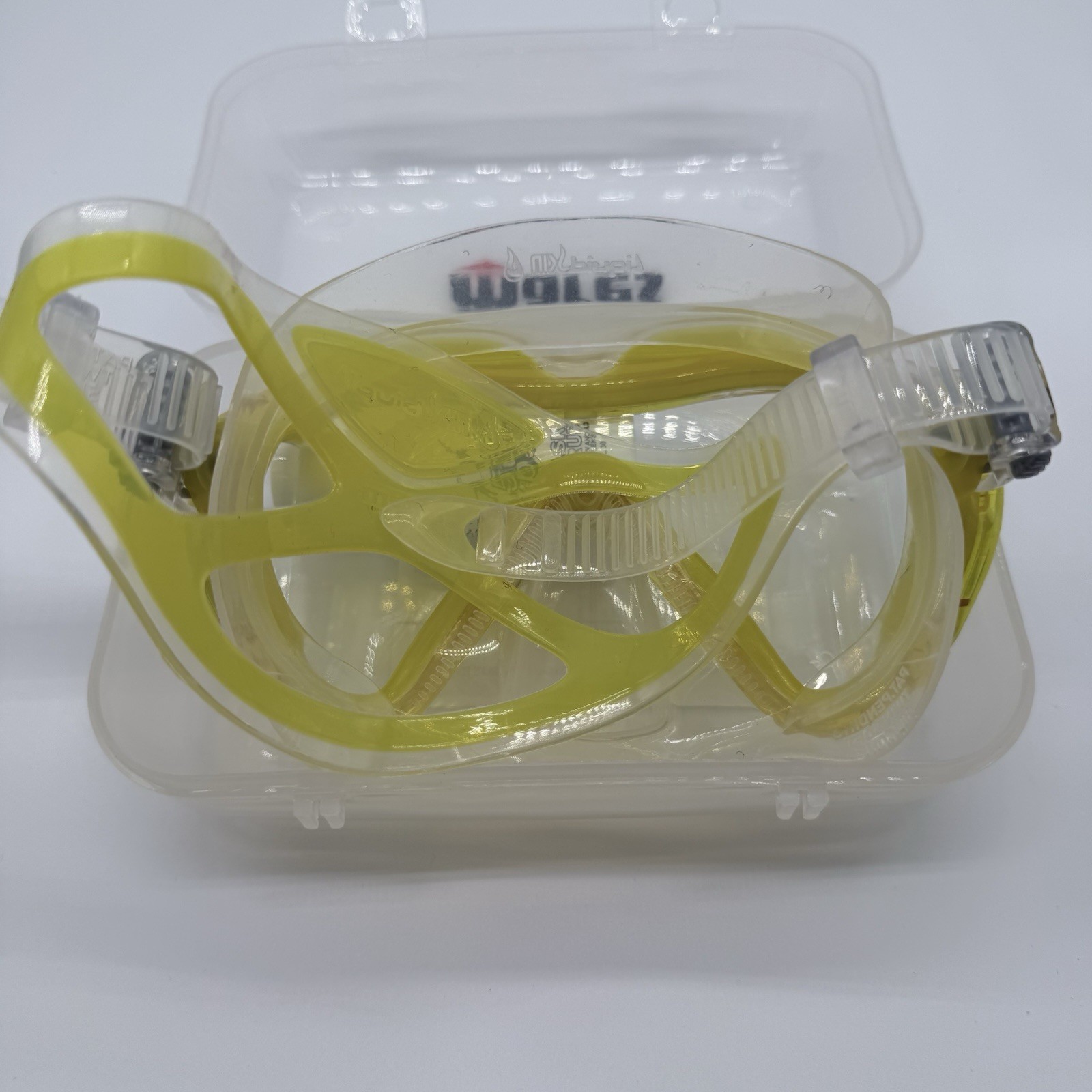 Mares i3 Liquid Skin Diving Scuba Mask Yellow Clear w/ Box & Mask Scrub/Cleaner