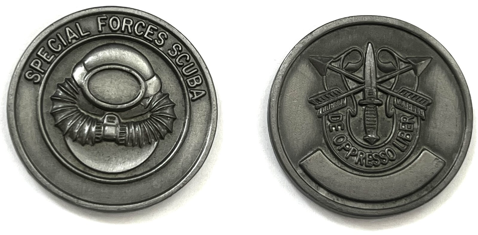 Army Special Forces SCUBA Challenge Coin #2 (SEAL UDT Dive Diver Snorkle)