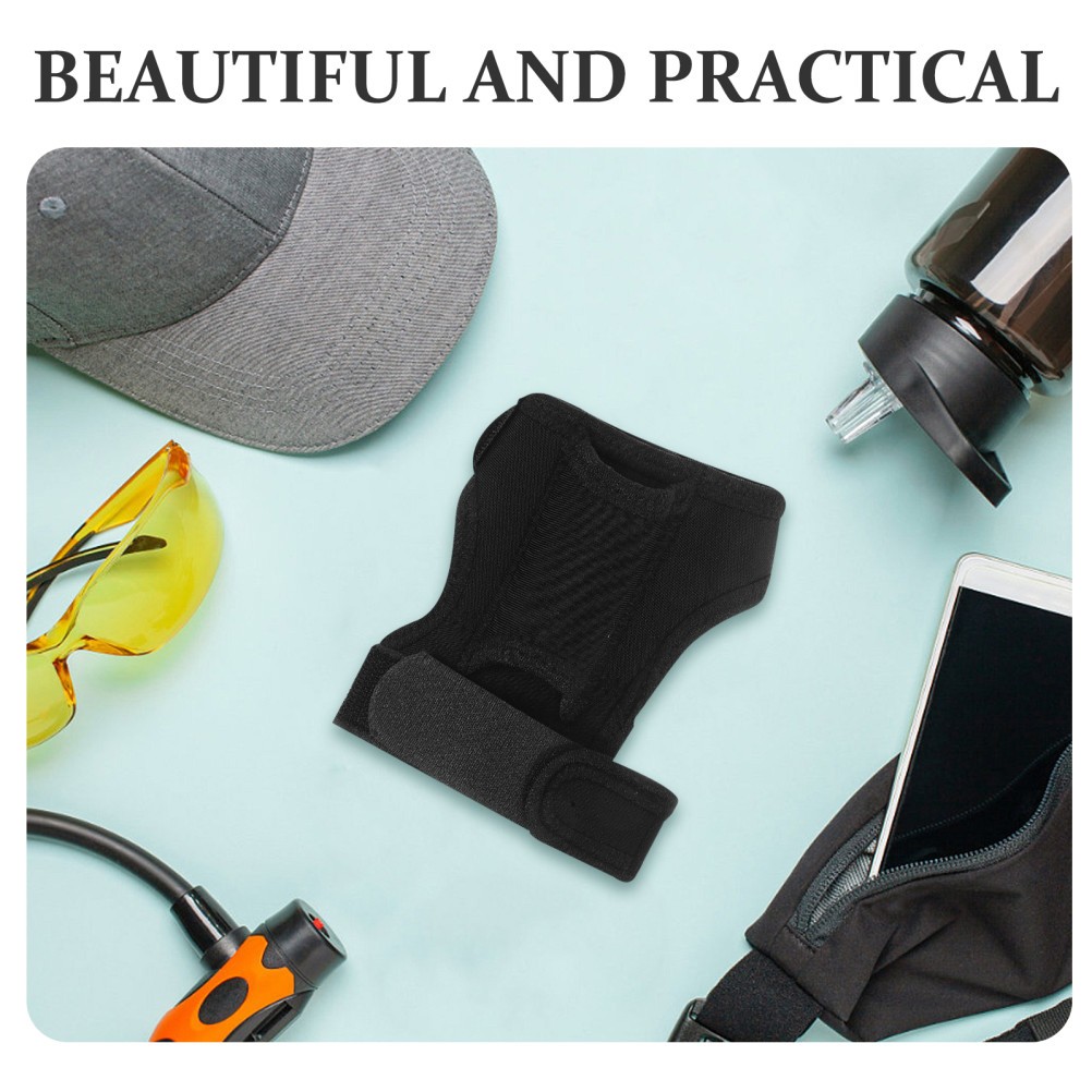 2 Pcs Glove with Flashlight Holder Hiking Diving Wrist Mount for