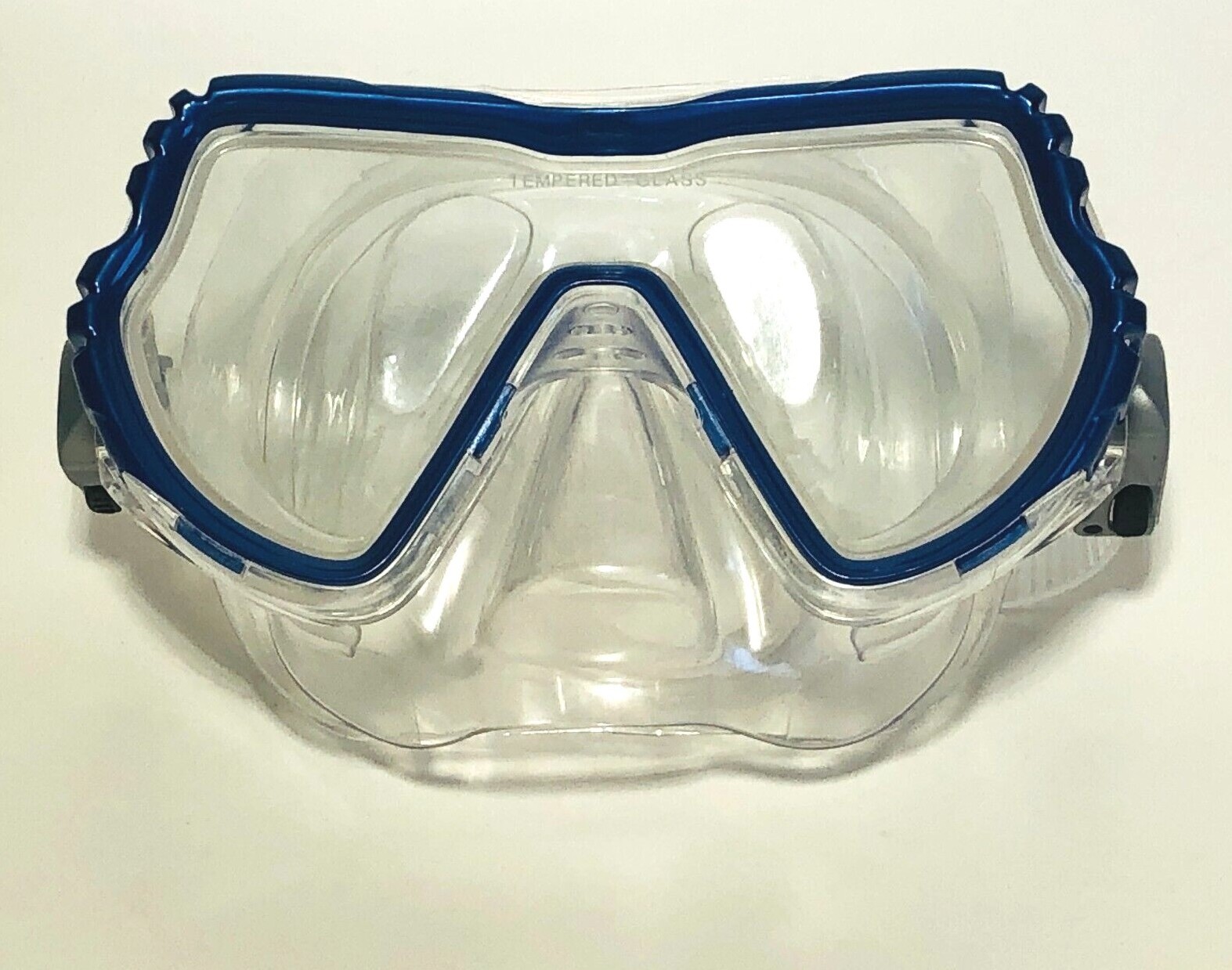 New Swimming Unisex Junior 4+ Mask/Goggles-Blue – Adjustable-Tempered Glass