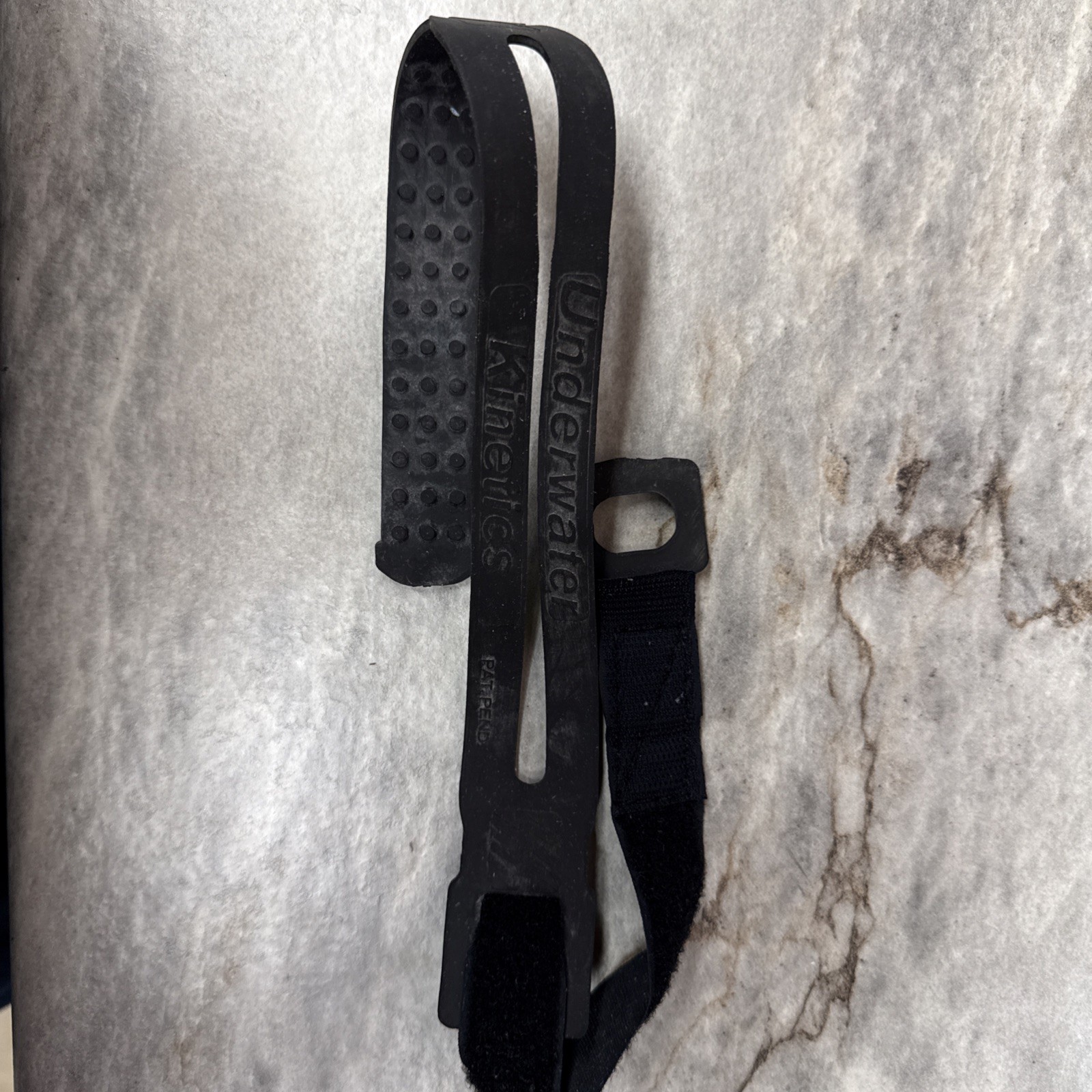 Vintage OEM NOS Underwater Kinetics black rubber mask strap 15/16” wide split