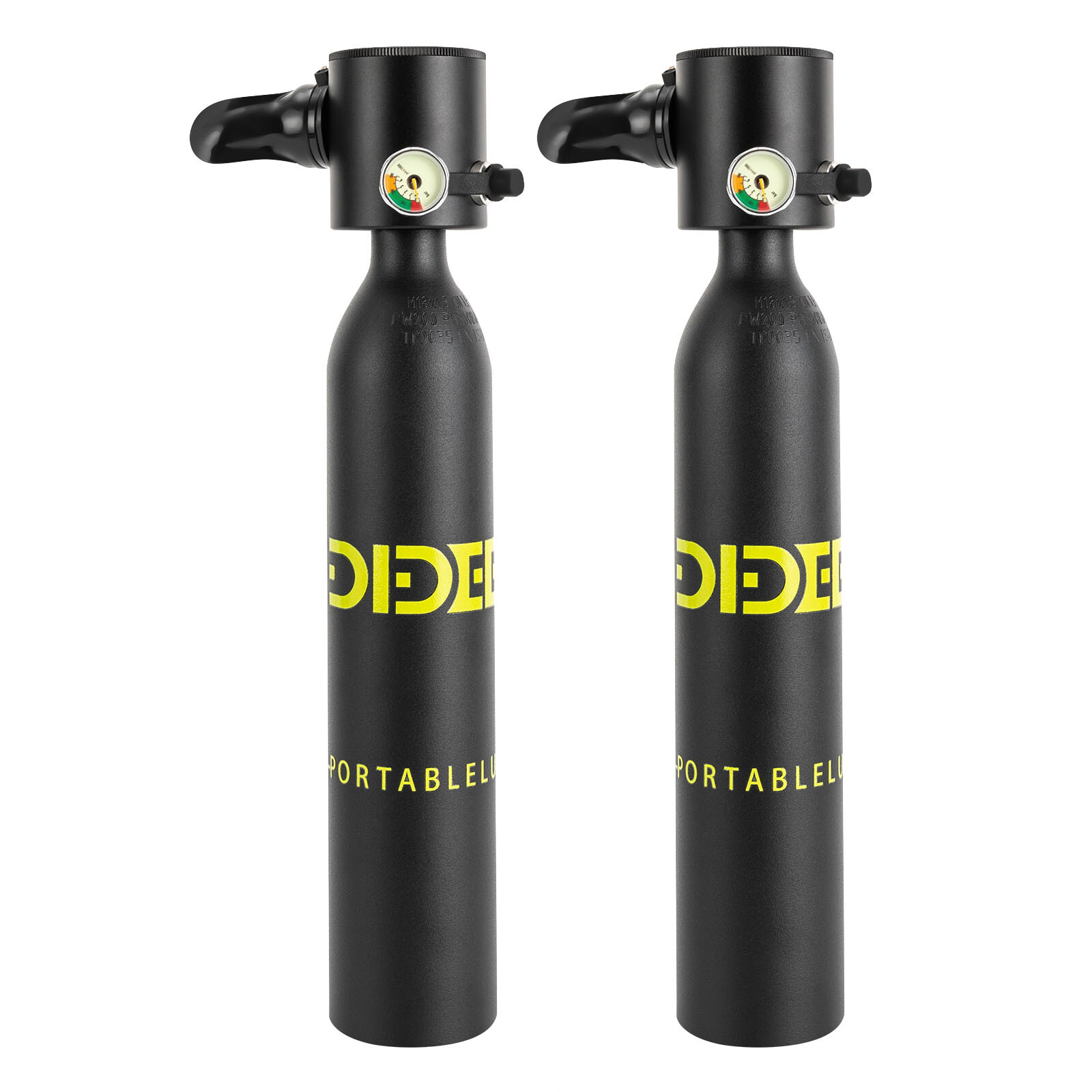 2 * Mini Scuba Tanks Scuba Diving Kit 0.5L Oxygen Tank W/ Scuba Conversion Head