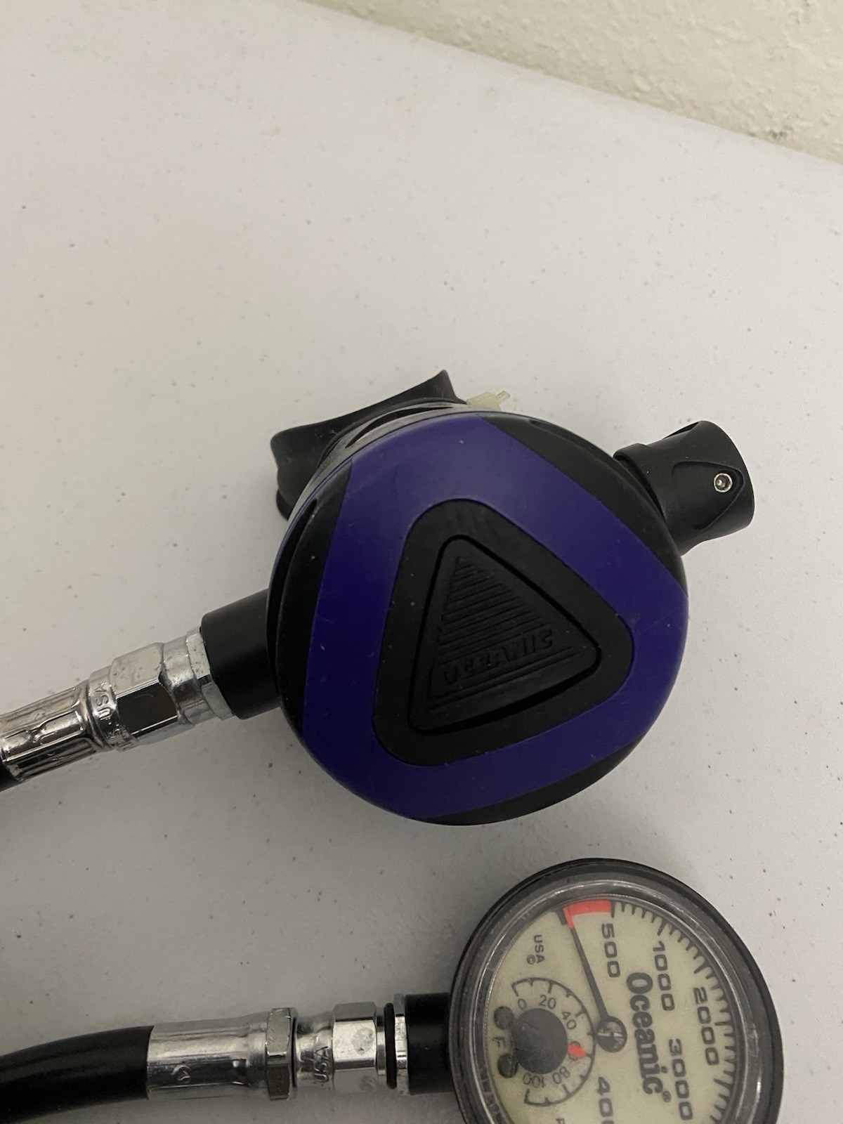 Diving Equipment Lot Regulator Pressure Gauge Dive Rite Oceanic Delta