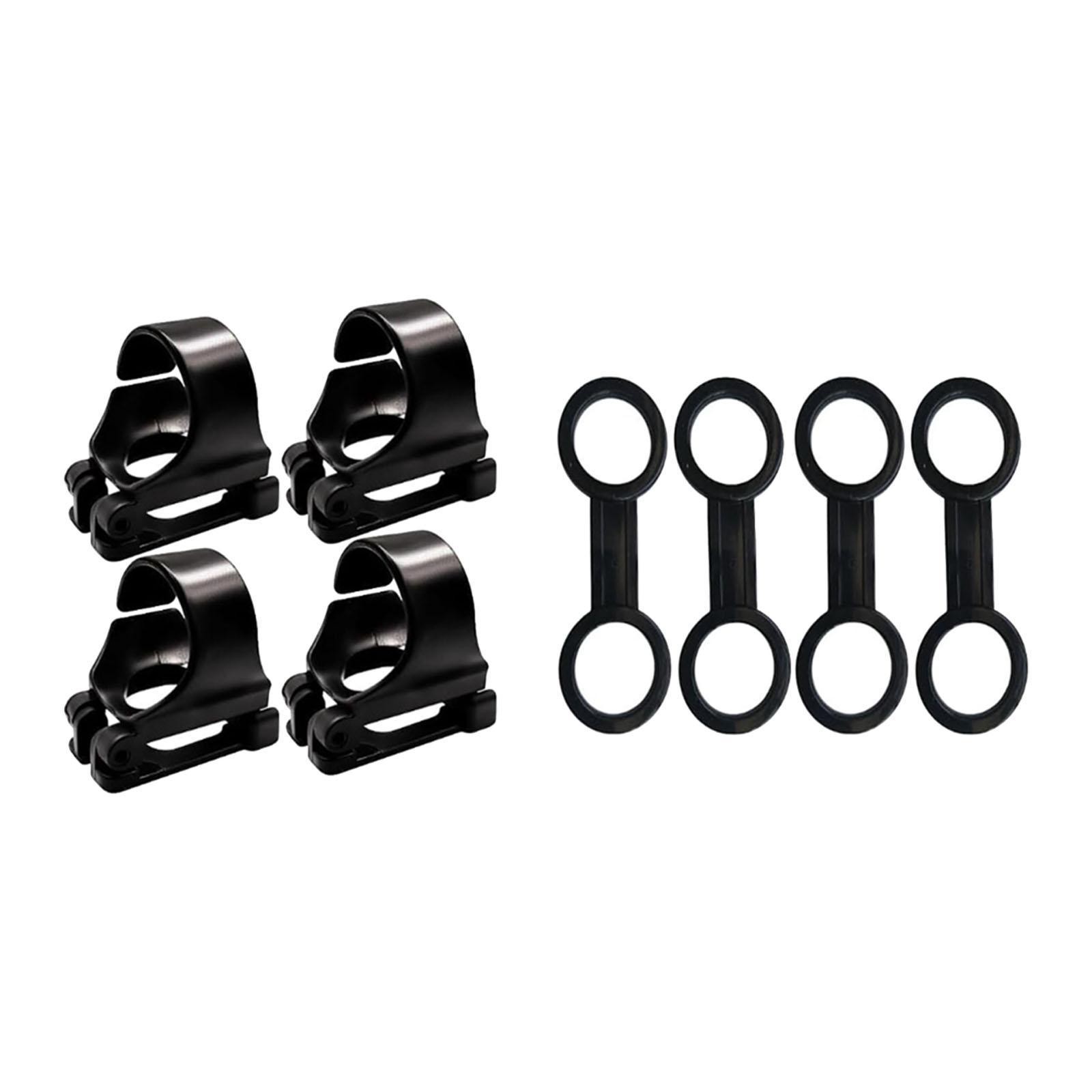 8x Scuba Diving Clips Silicone Snorkel Mask Strap Keepers Lightweight