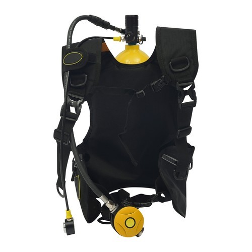 2L Scuba Tank Kit Yellow Aluminum Snorkel Set With Regulator And Diving Mask
