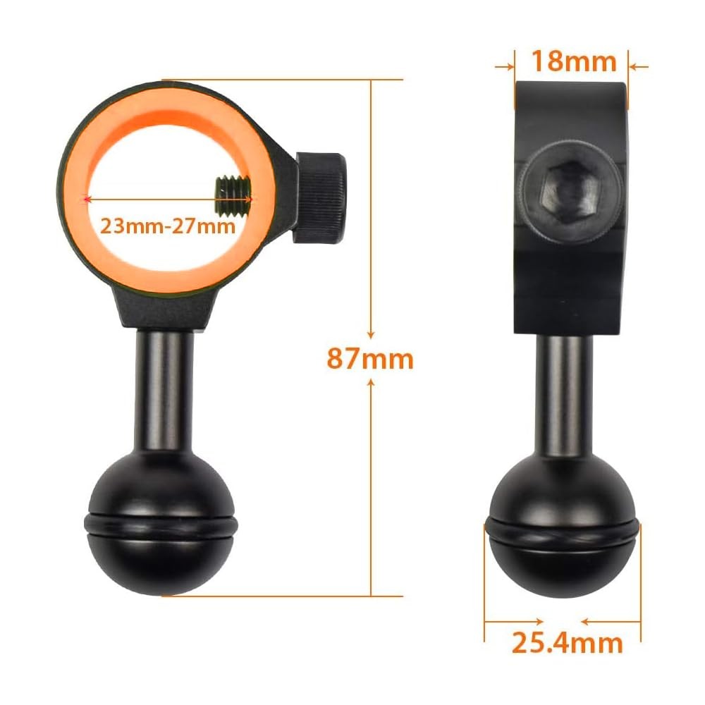 ORCATORCH ZJ18 New Universal Ball Joint Bracket Diving Torch Photography…