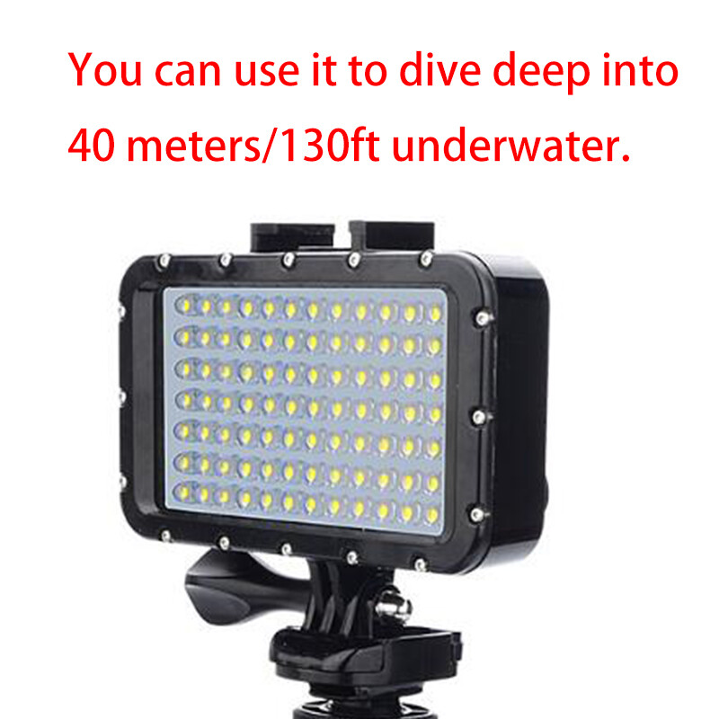 Waterproof Underwater 84 LED Video Light Diving Spot Lamp for Sport Camera