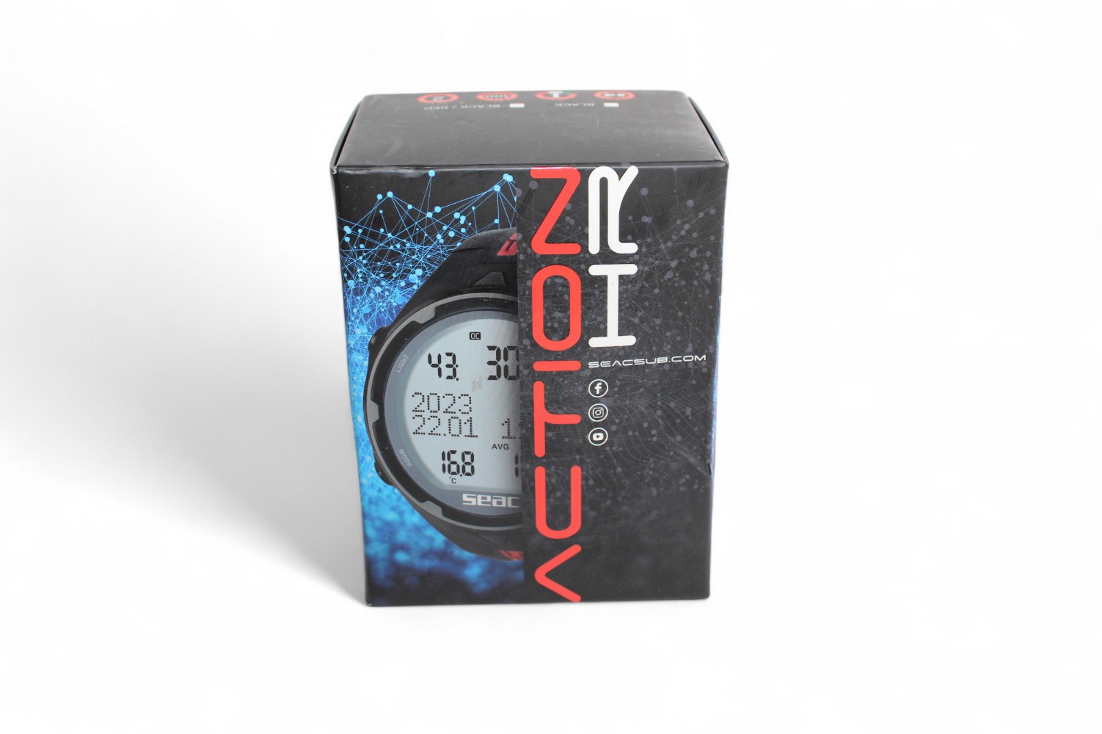 Seac Action HR Dive Computer Scuba Freediving Gauge Mode with LCD Display