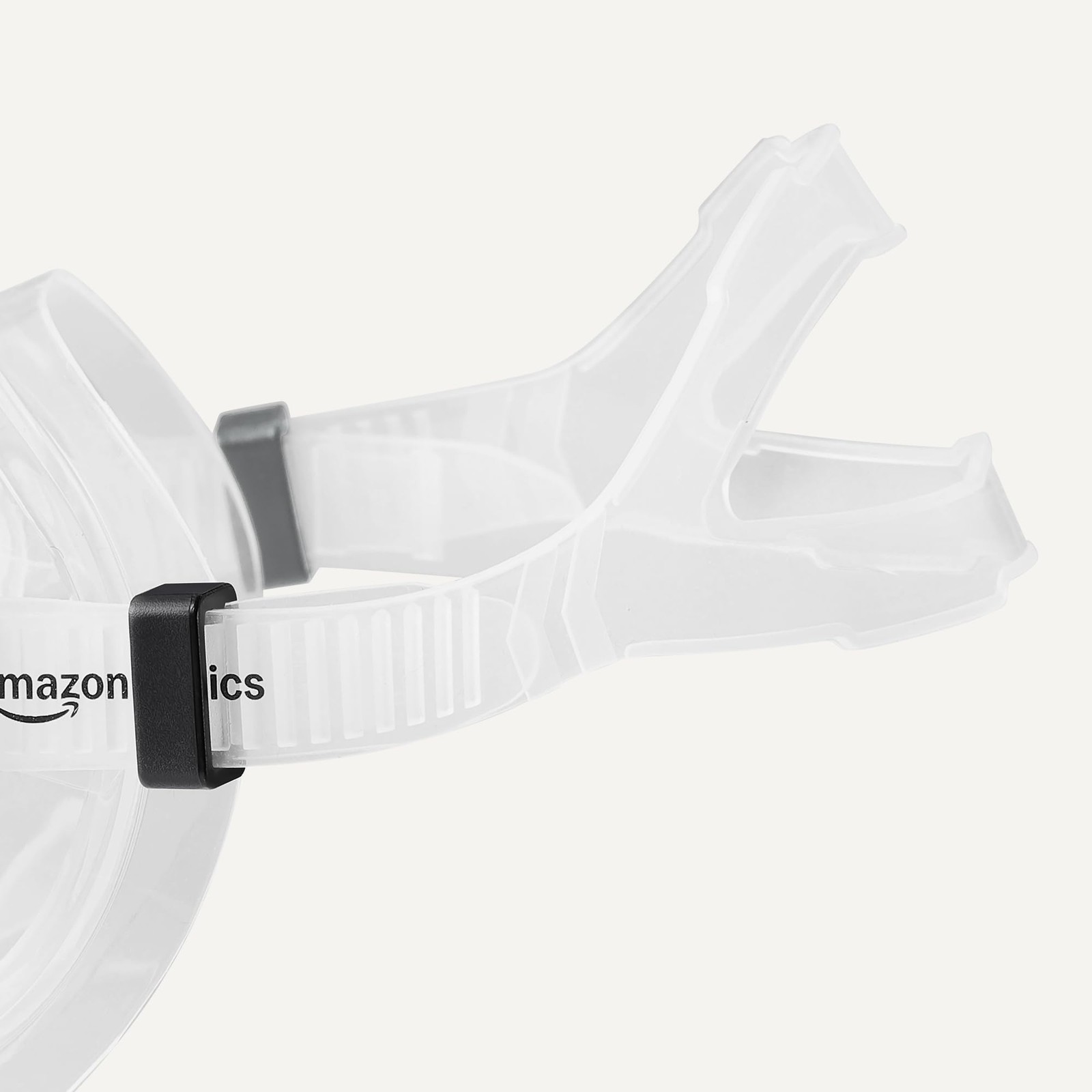 Amazon Basics Snorkel Mask with Dry-Top Tube Snorkel, Black/Transparent/Red