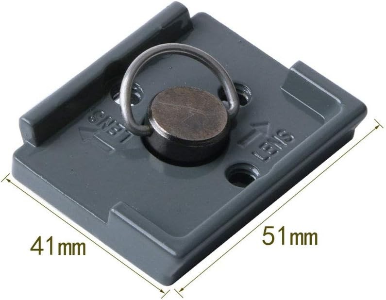 Quick Release Plate 1/4″ Screw Compatible with Manfrotto 200PL-14 322RC2 Grey