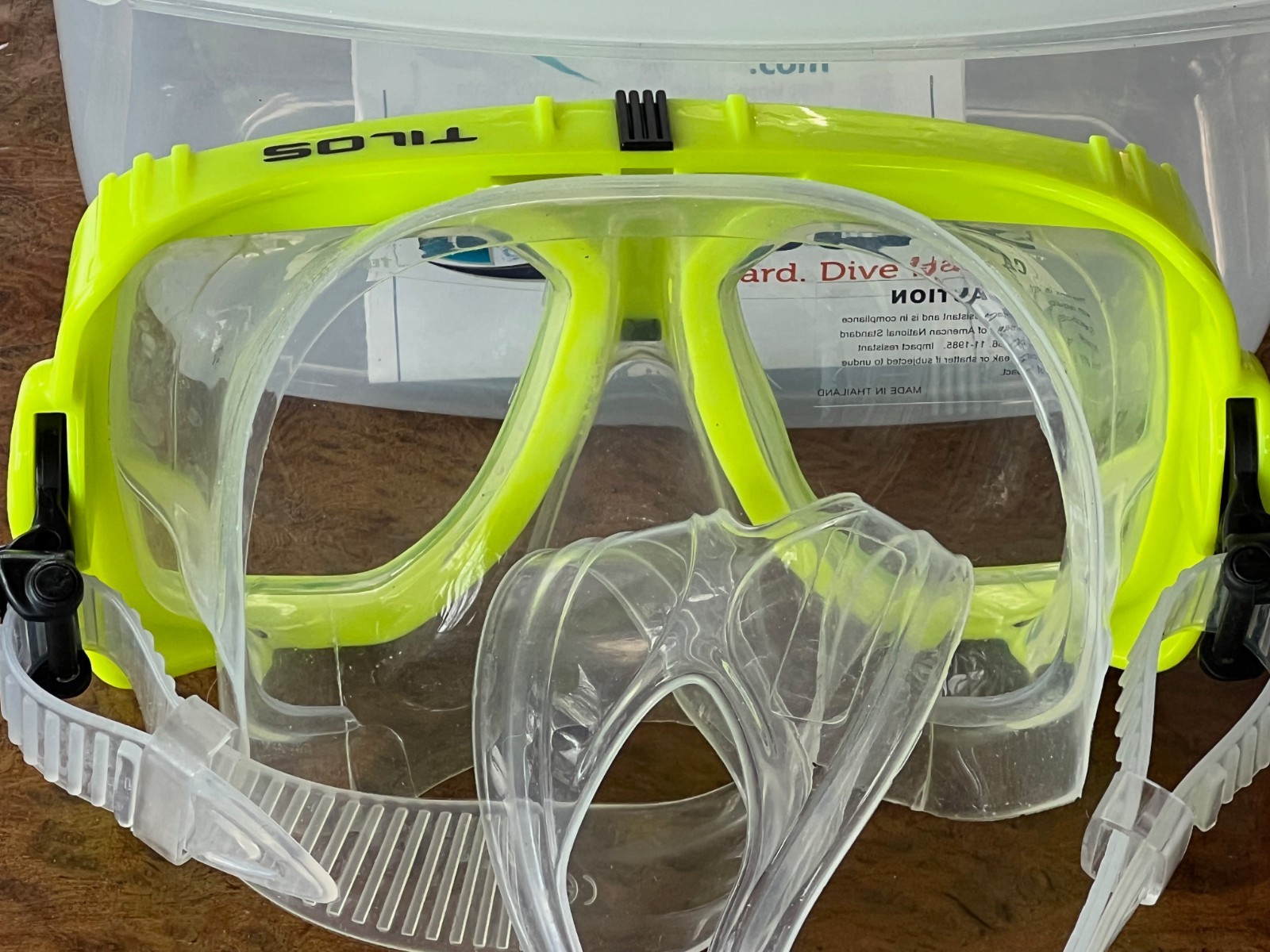 Dive Snorkel Mask With Case New