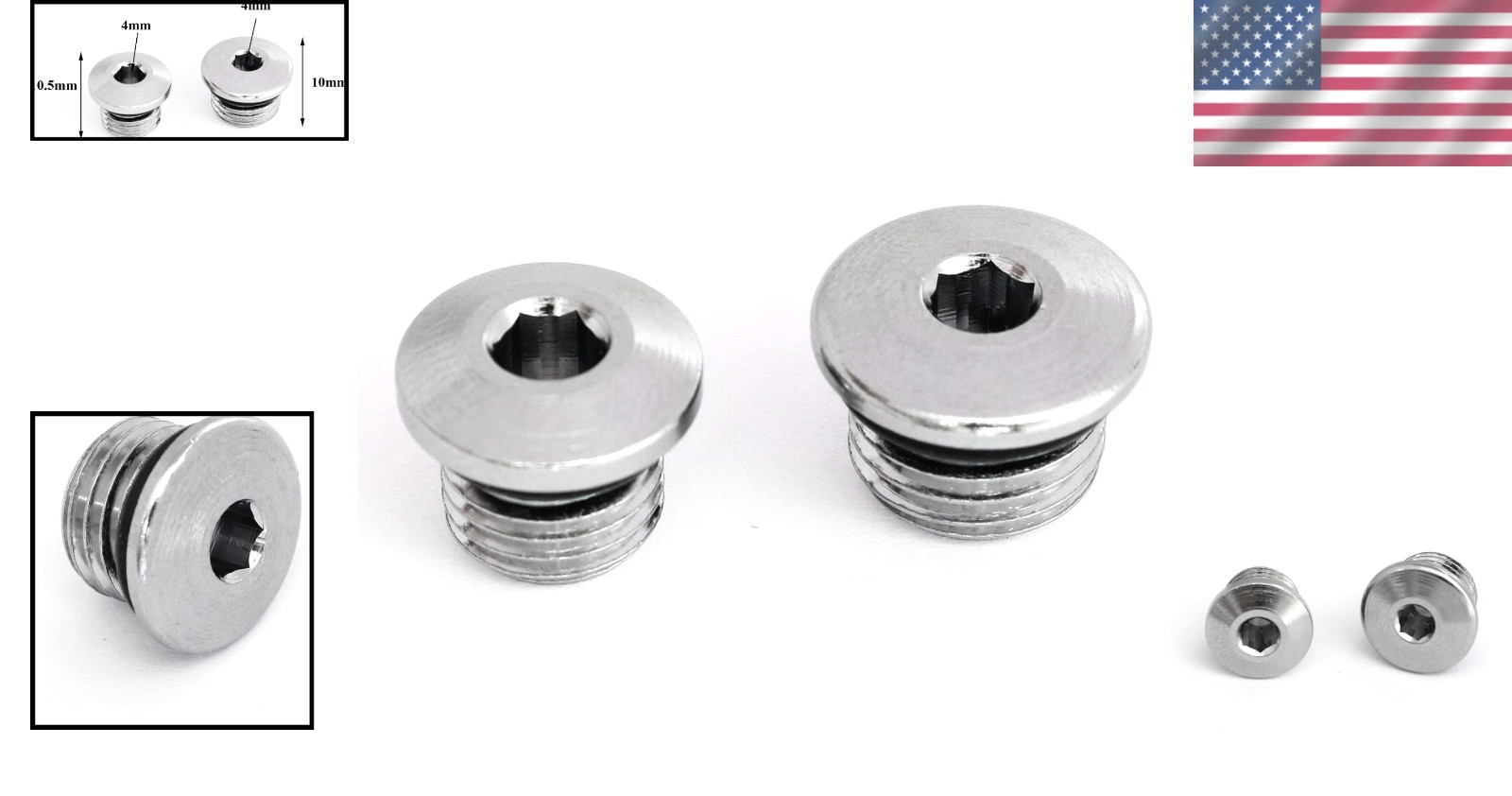 High & Low Pressure Stainless Steel Scuba Regulator Plug Set – Leak-Proof Kit