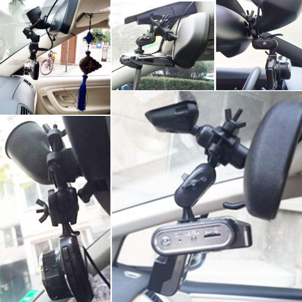 CALIDAKA Car Interior Holder Camera Bracket Auto Driving free size, Black
