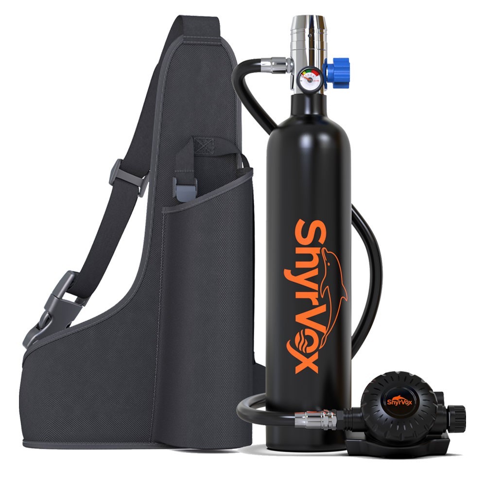 1L Portable Scuba Tank,Mini Lung Tank,3000 PSI Aluminum Diving Tank for Snorkel