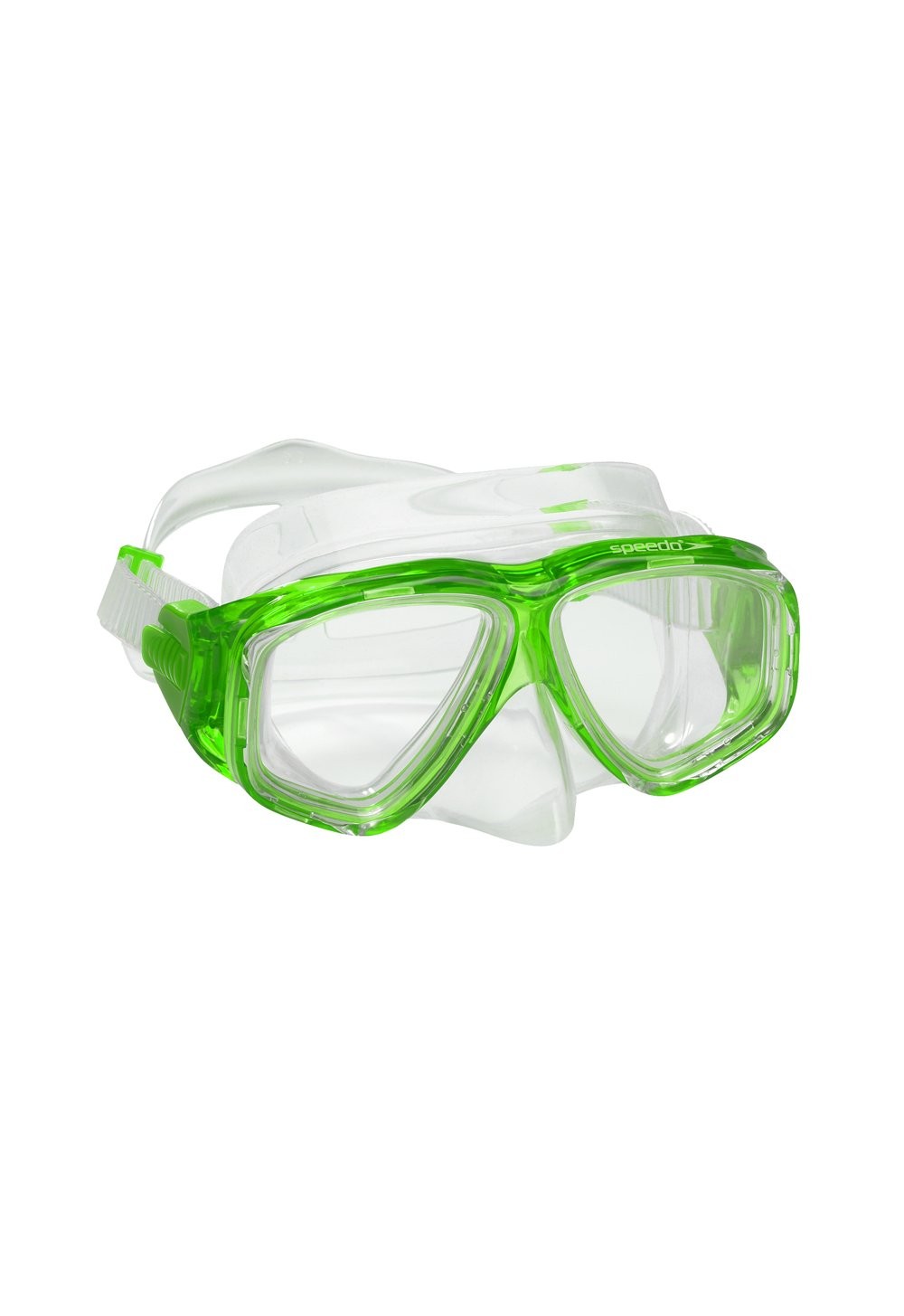 Speedo Unisex-Child Swim Snorkel Dive Mask Anti-Fog One Size, M Green