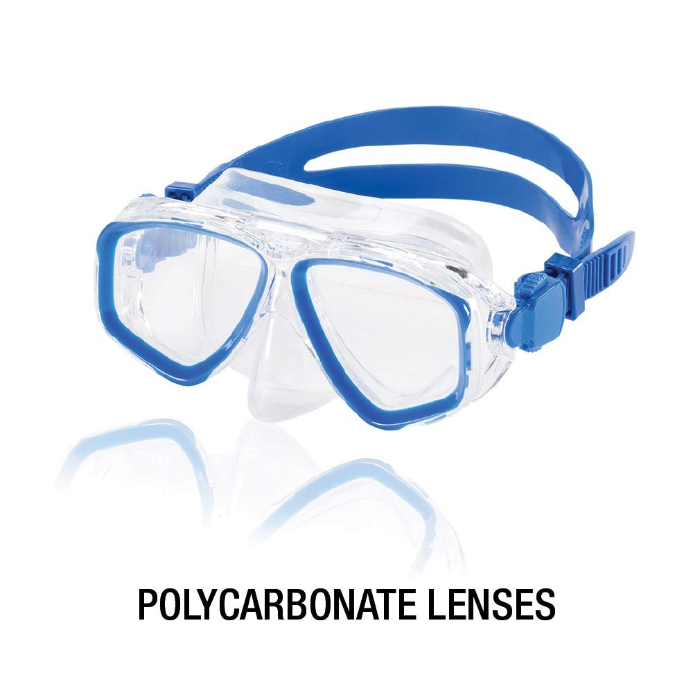 Speedo Unisex-Child Swim Snorkel Dive Mask Anti-Fog One Size, M Green