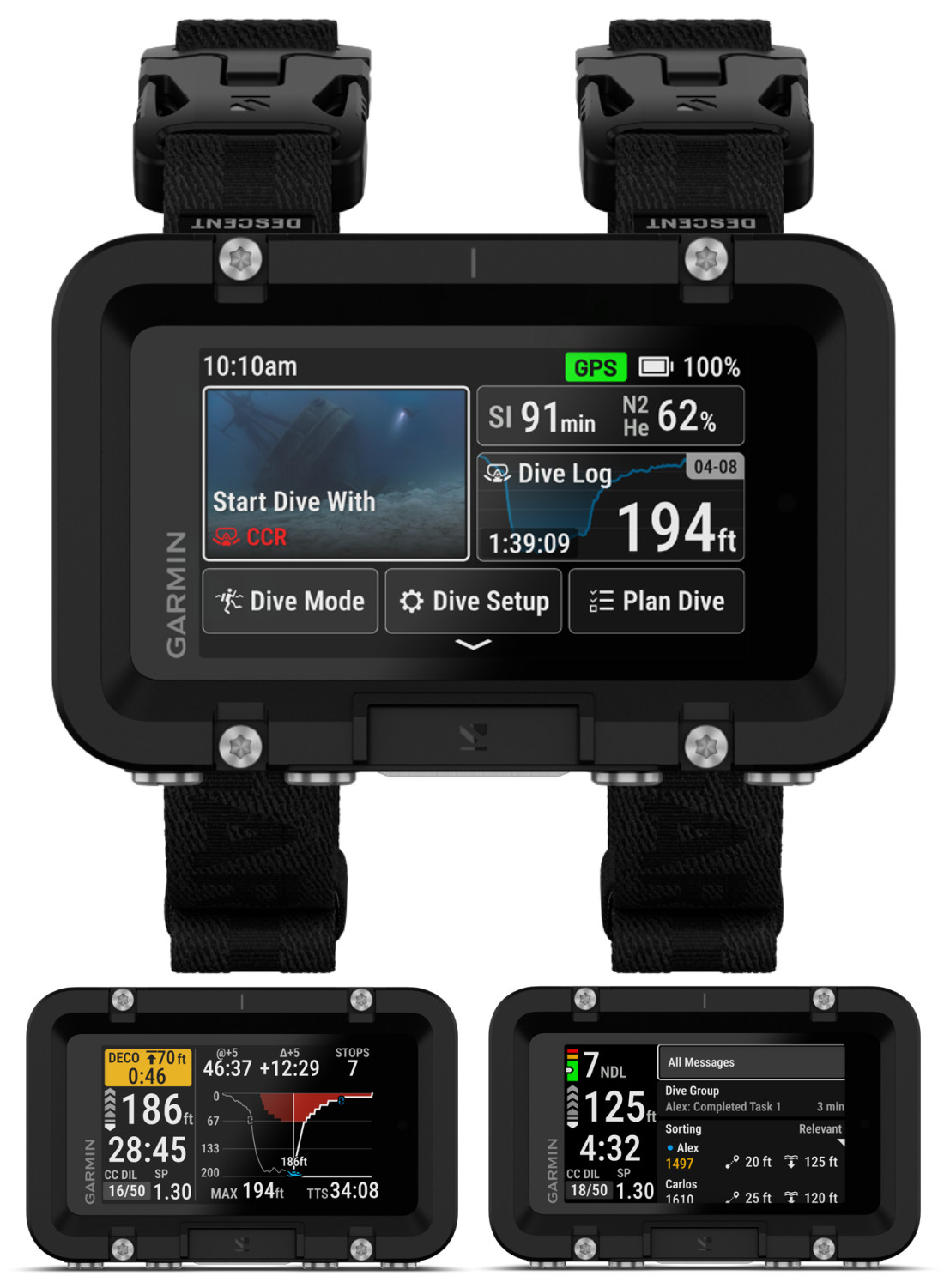 Garmin Descent X50i Premium Dive Computer 3″ Display GPS Air Integration w PBank