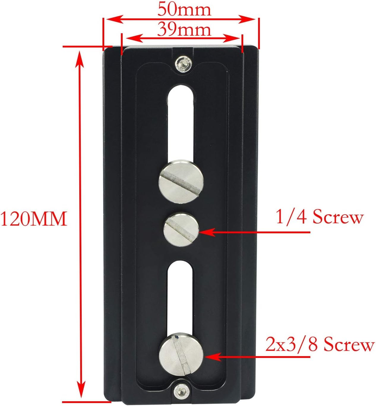 Tripod Arca Plates 120mm Quick Release Plate Universal Arca-Swiss Black