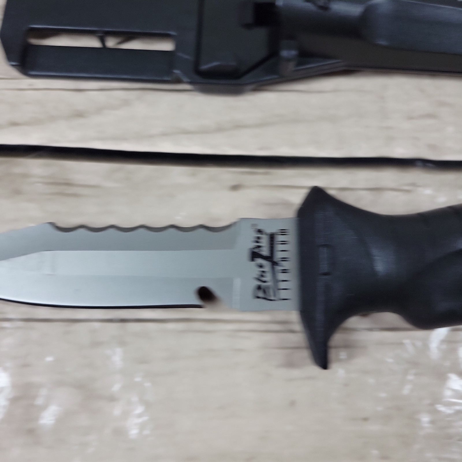 Underwater Kinetics Blue Tang Titanium Dive Knife Serrated Blade + Sheath