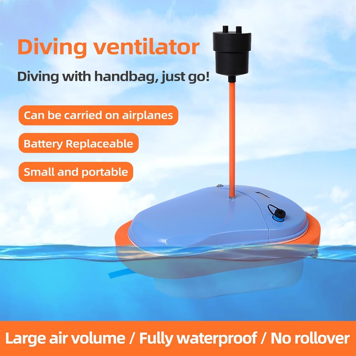 GOYOJO Diving Ventilator Rechargeable Scuba Diving System for Diving Fishing Q5