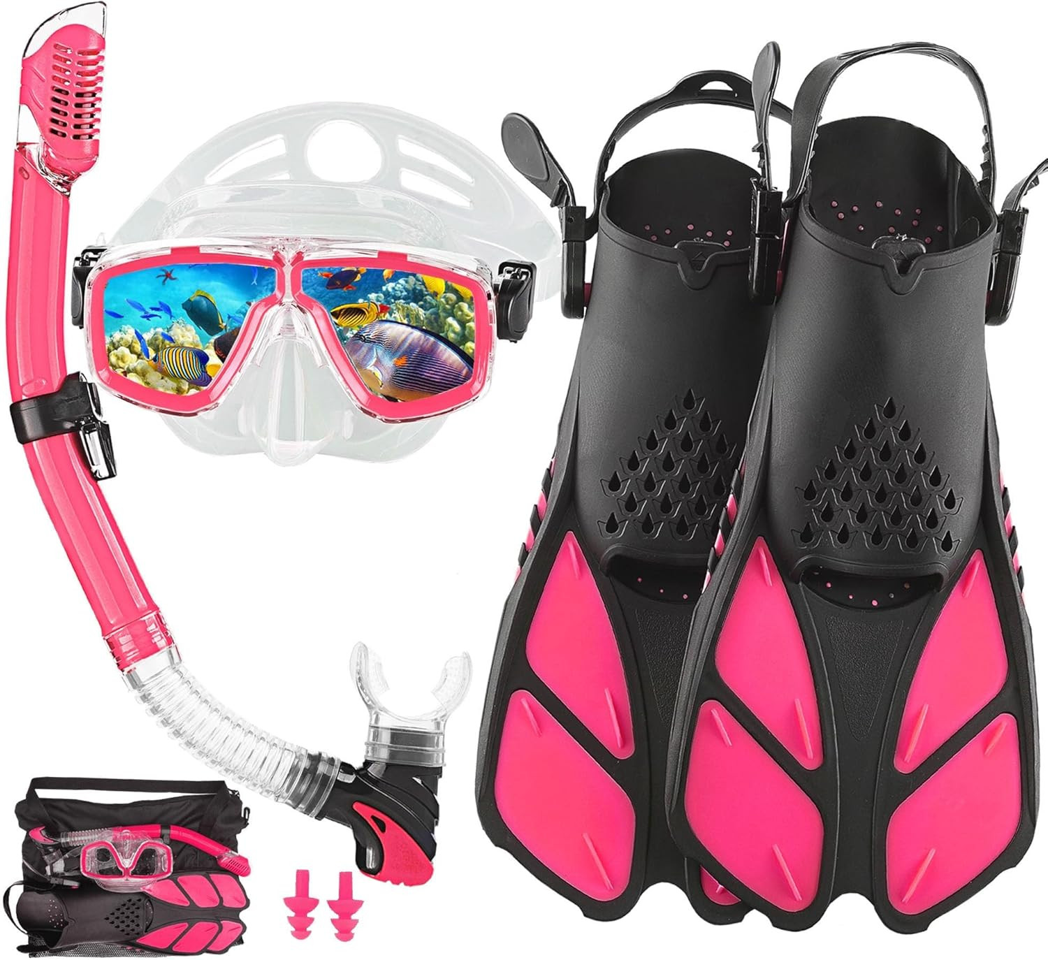 Snorkeling Gear for Adults with Fins Scuba Diving Gear Adult Professional Travel