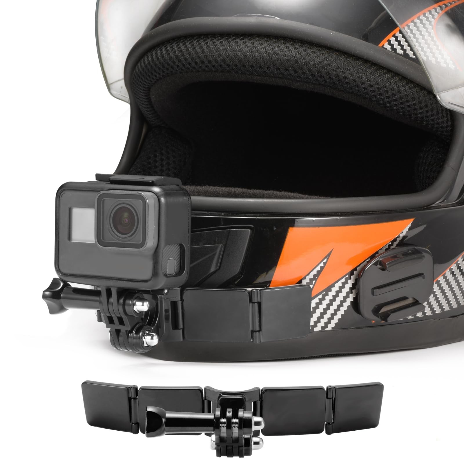 Lupholue Motorcycle Helmet Chin Mount Kits with Adhesive Curved Pads…