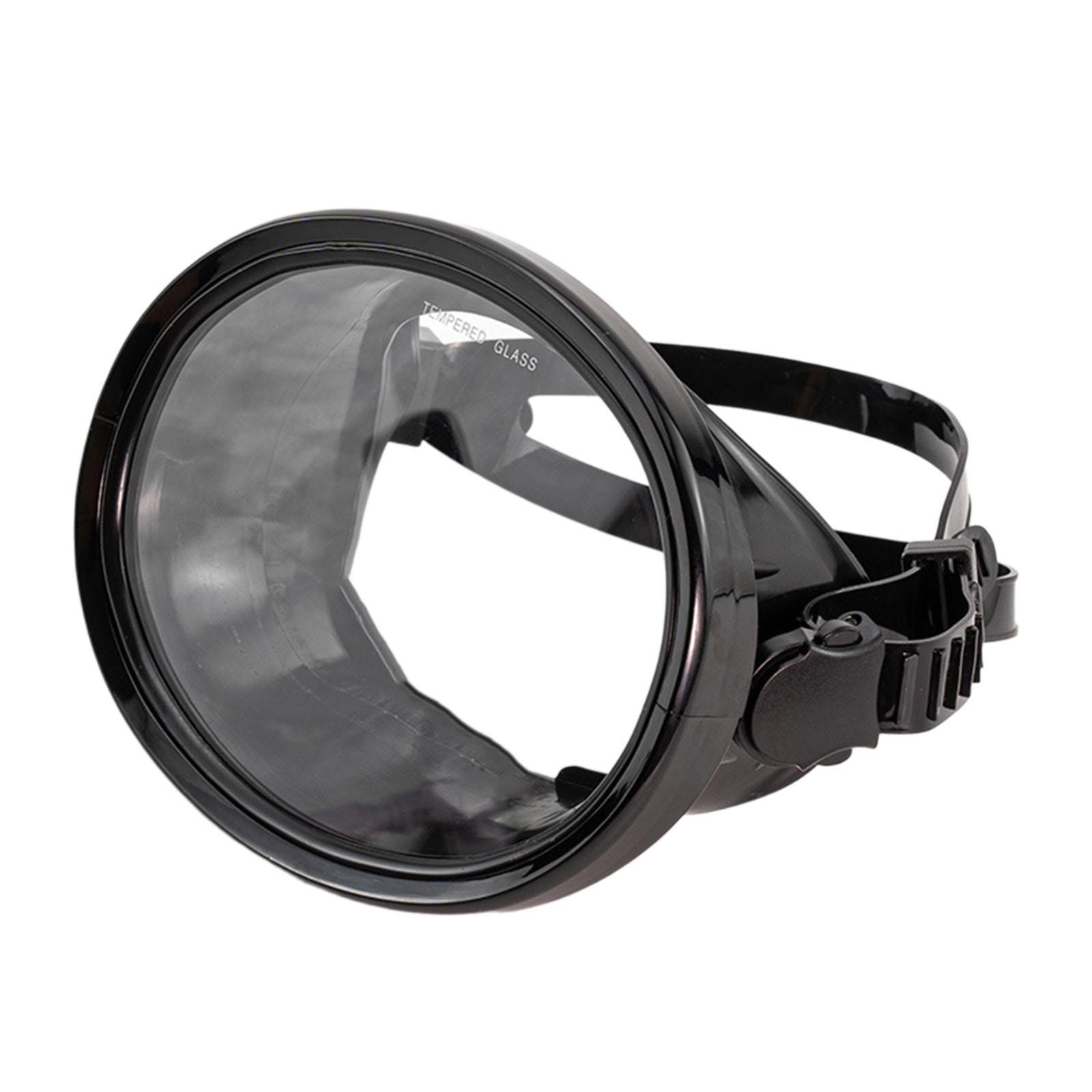 Single Lens Diving Mask Oval Shape Eyewear Professional No Fogging Swimming Mask
