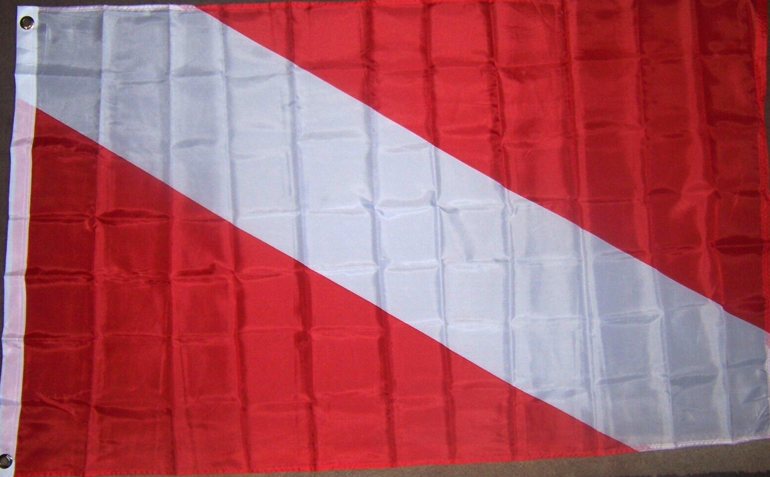 NEW 3x5ft DIVER DOWN SCUBA DIVING DIVE MARKER best quality satin FLAG usa seller