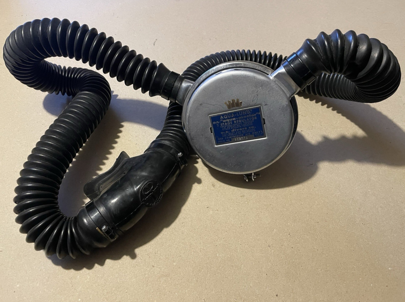 VTG Aqua Lung «Aqua-Master» Double Hose Two Stage Regulator (See Pics/Read Desc)