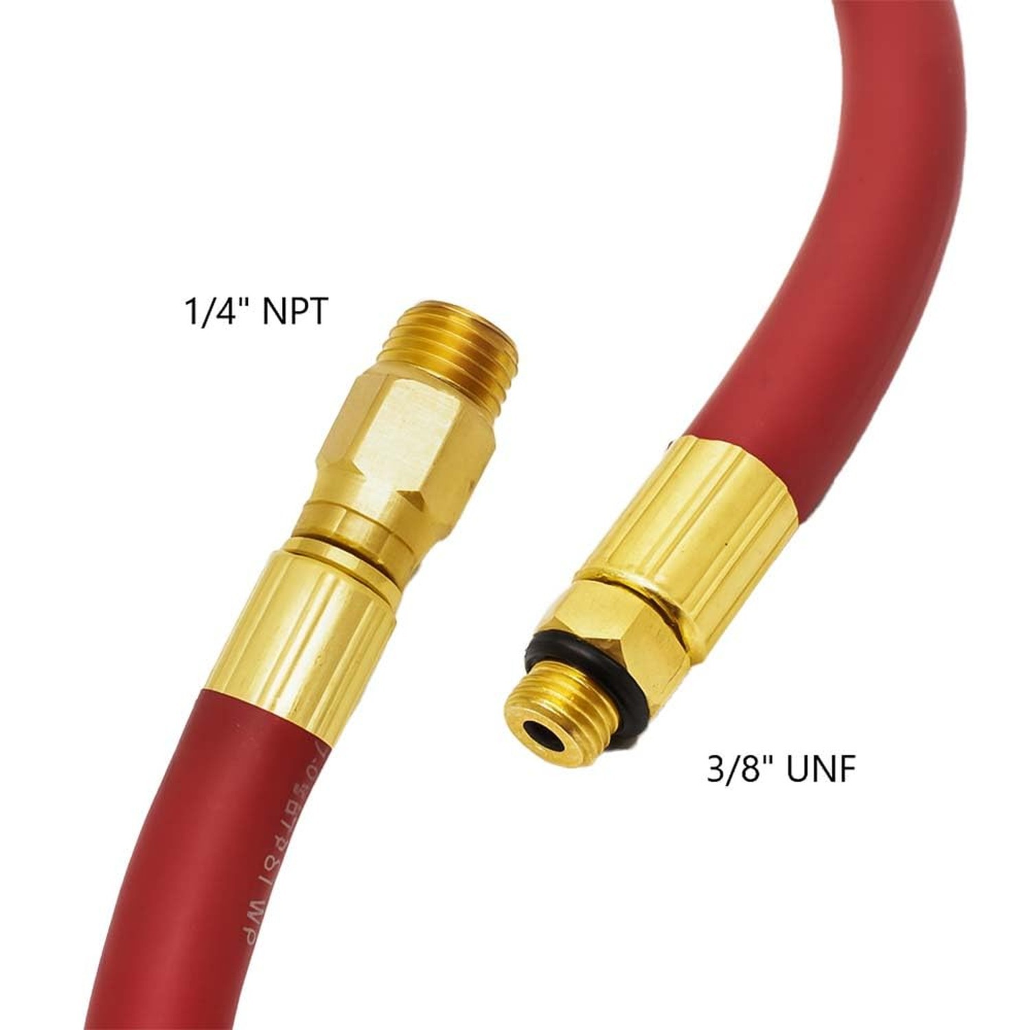 Interstate Pneumatics TW100 12 Inch Red Hose Whip for Inflator