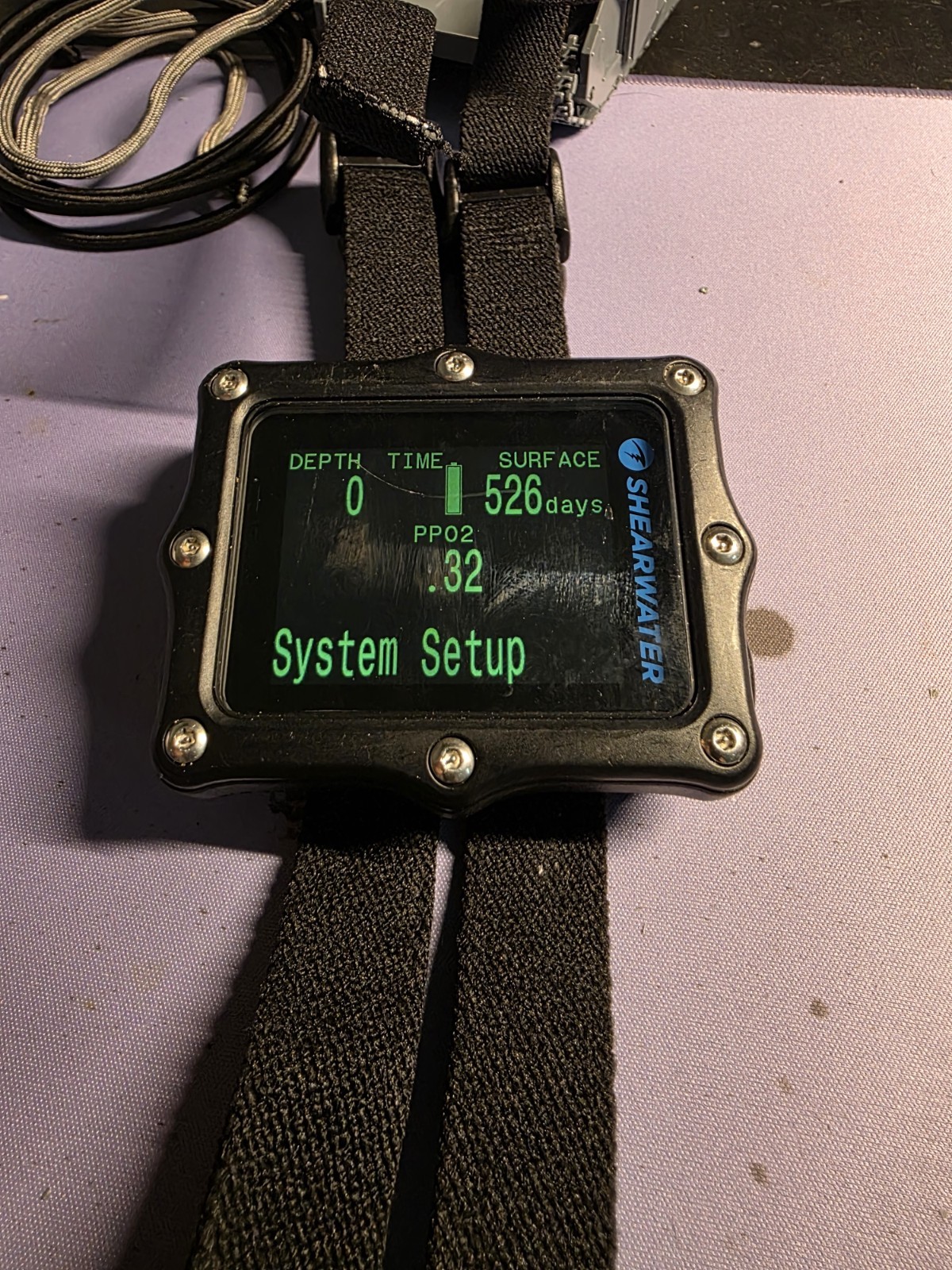 Shearwater Perdix Dive Computer – Back