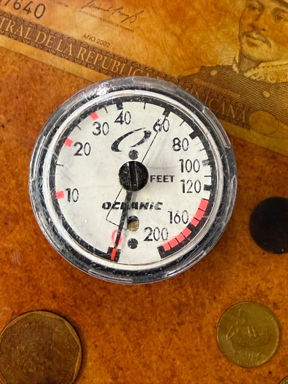 Oceanic Swiv Depth Gauge for Scuba + Max Depth