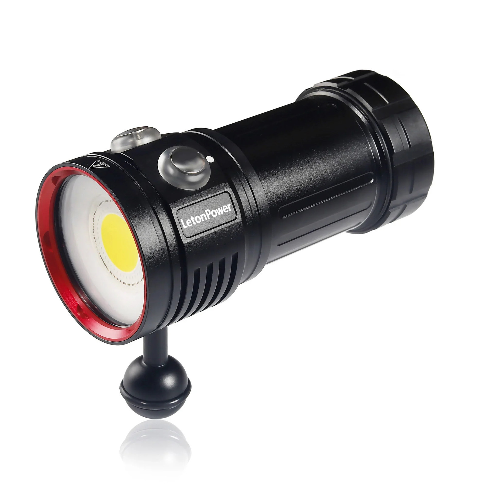 LetonPower Diving Flashlight 18000Lumens rechargeabl Underwater Lighting 100m