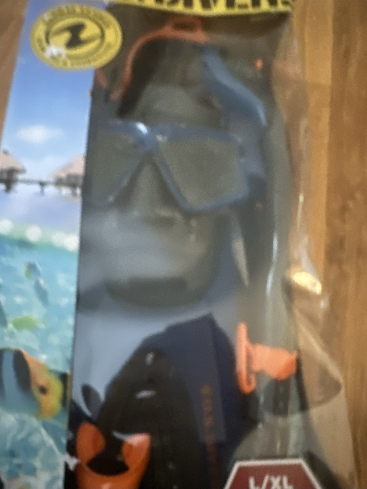 U.S. Divers Adult Silicone Snorkel Set with Camera Attachment L/XL NEW ORIGINAL
