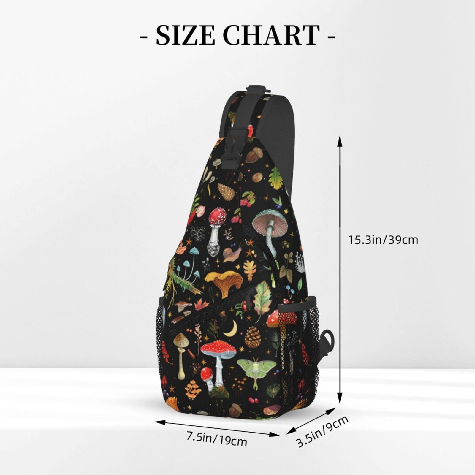 Vasietrng Mushroom Gifts Sling Bag Crossbody One Size, 2