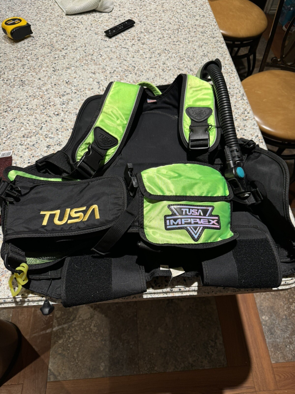 TUSA IMPREX pro Scuba BCJ 3900 s-sx Vest Jacket W/Weight Bags. Great Condition