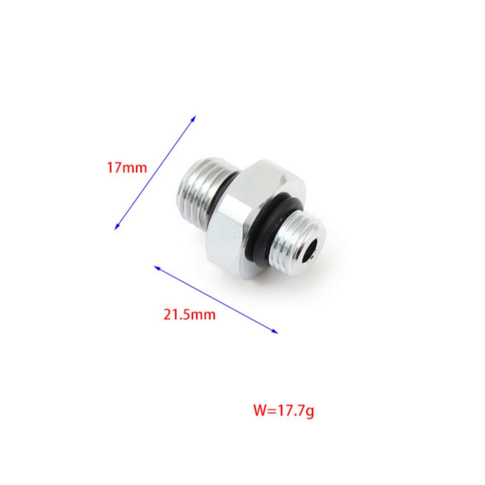 7/16-20 UNF to 3/8-24 UNF Adapter Sturdy Threaded Connector