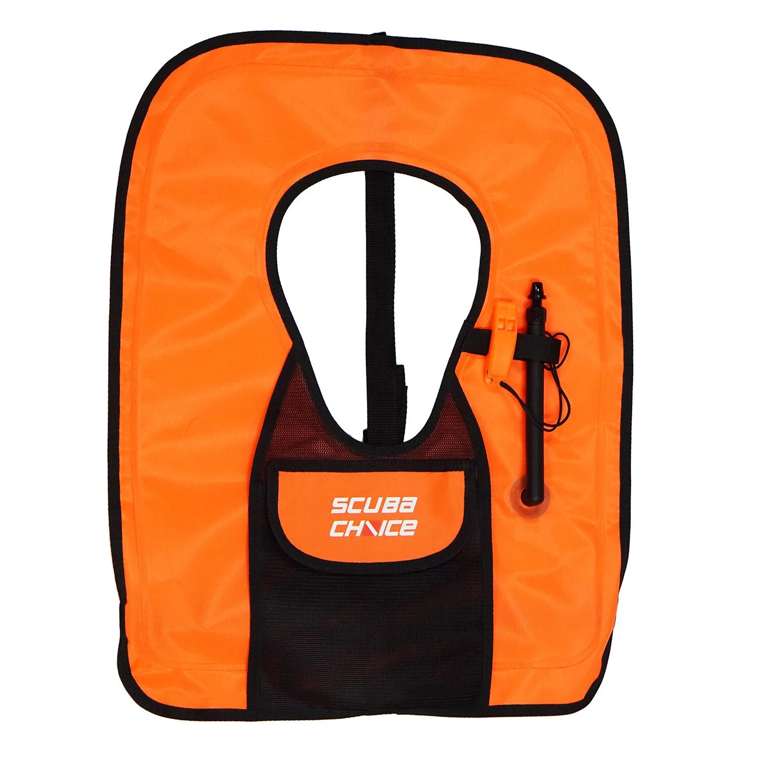 Scuba Choice SCSVA-06OR Adult Large Orange Snorkel Vest w/ Pocket & Whistle NWT