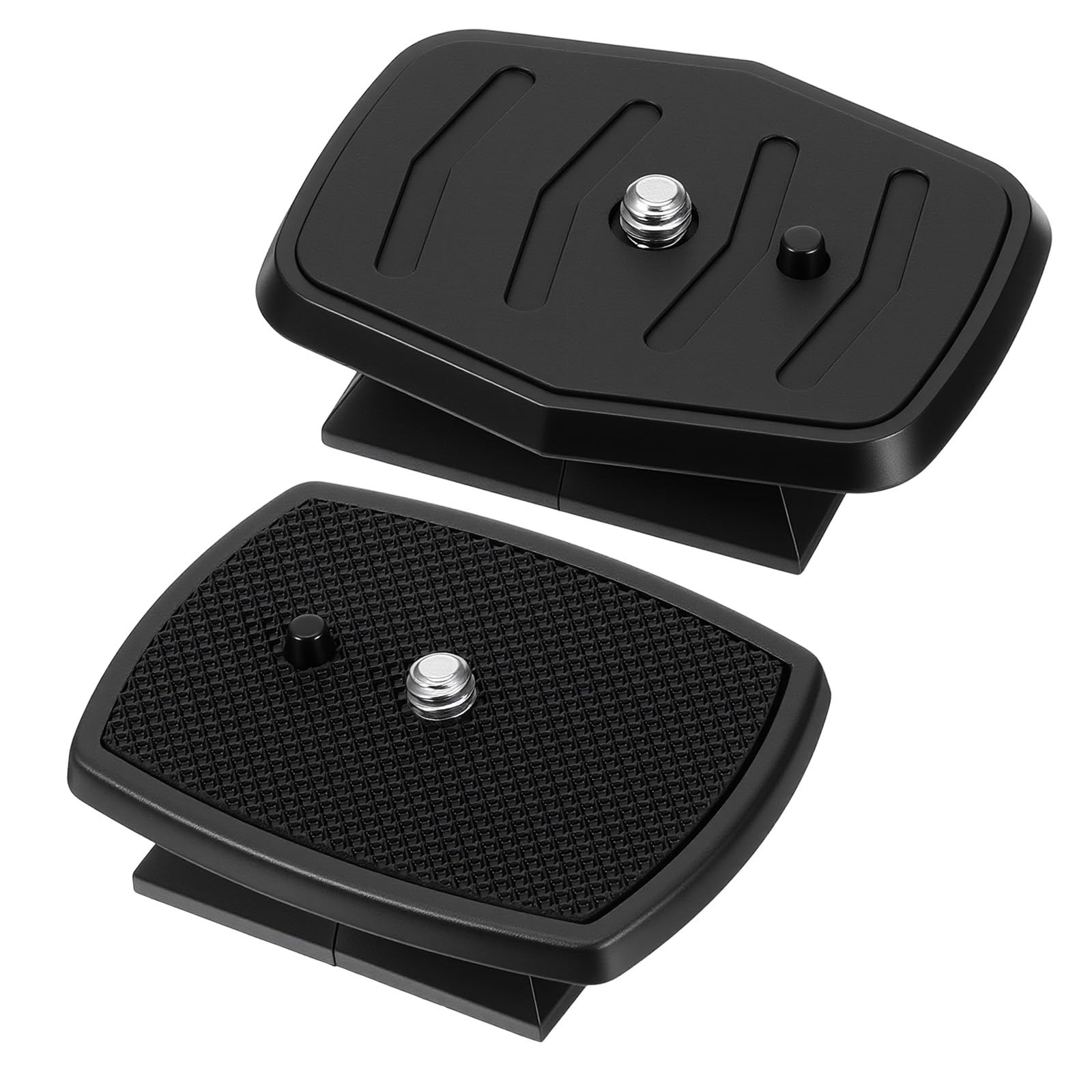 Alrhso Tripod Quick Release Plate Camera Mounting Adapter, 2 Pack 43mm Black
