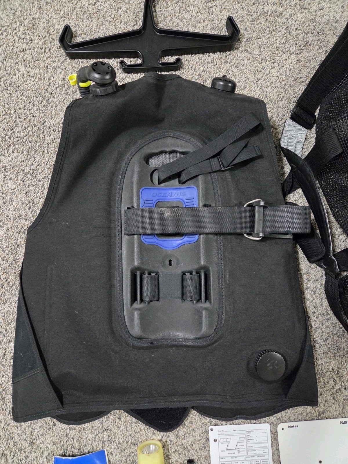 Oceanic Reef Pro BCD Size Large Scuba Diving BC Vest + Accessories
